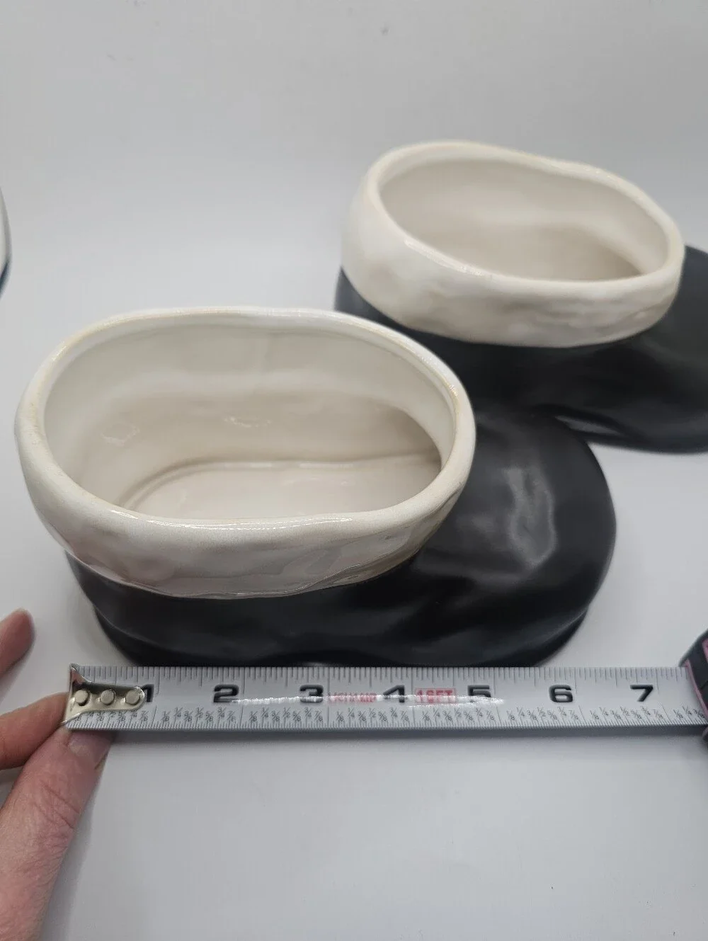 2 Pottery Barn Santa Boot Planter Bowls No Chips - Picture 8 of 10